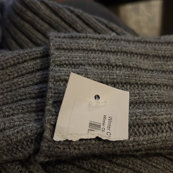 Line & Dot off the shoulder ribbed gray sweater boho fringe tassels XS new - Picture 7 of 8